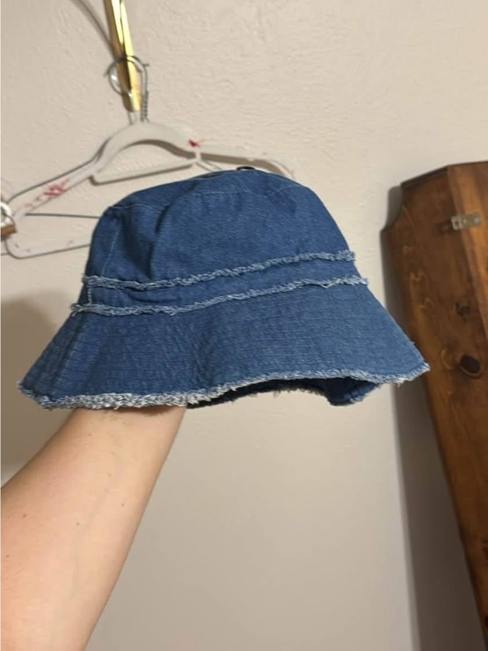 One size urban outfitters denim bucket hat new with tags